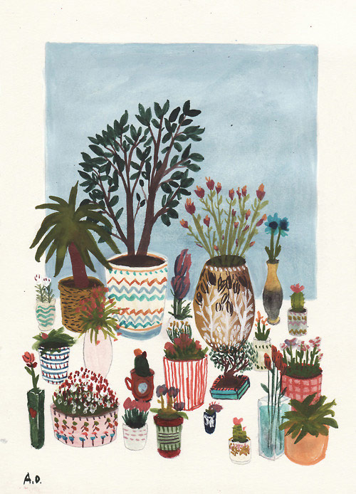 Drawings by illustrator Angela Dalinger