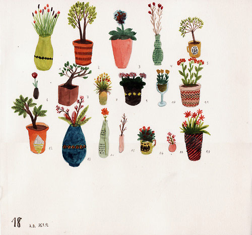 Drawings by illustrator Angela Dalinger