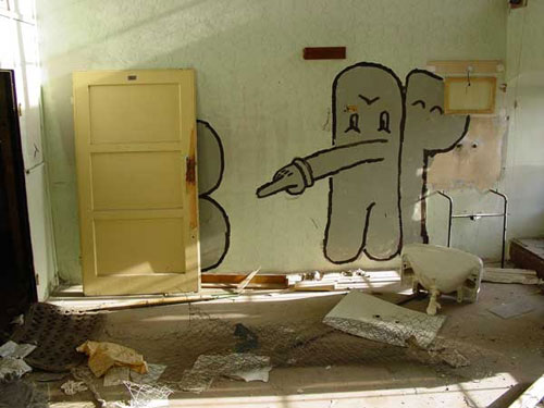 CAP Crew Against People graffiti