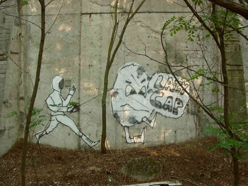 CAP Crew Against People graffiti