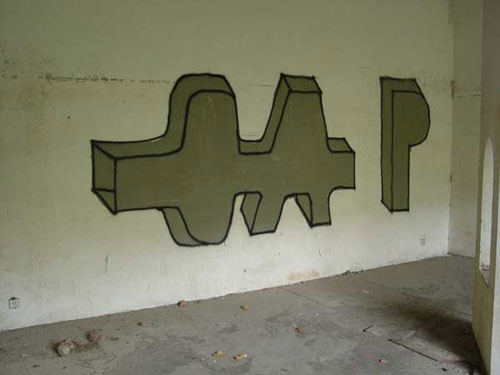 CAP Crew Against People graffiti