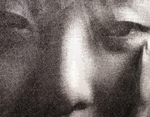 Wire mesh portraits by Seung Mo Park