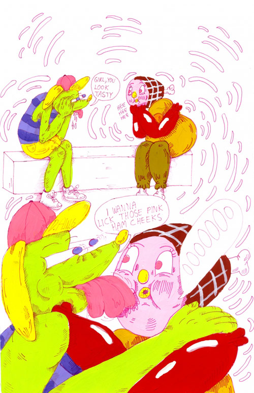 Comics and drawings by artist Krystal DiFronzo