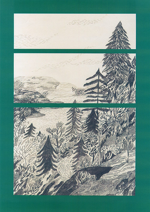 Drawings by illustrator Liam Stevens