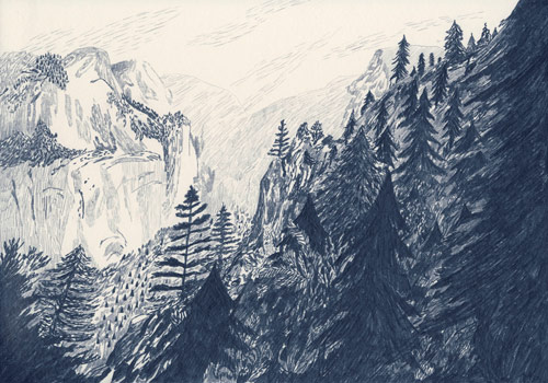 Drawings by illustrator Liam Stevens