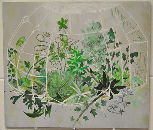 Mixed media drawings by artist Megan Diddie