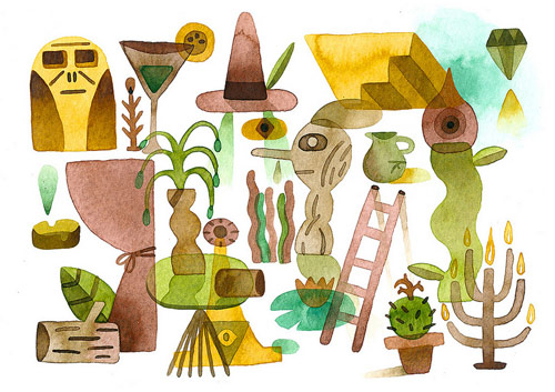 Drawings by artist Sebastien Touache