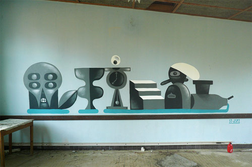 Drawings by artist Sebastien Touache