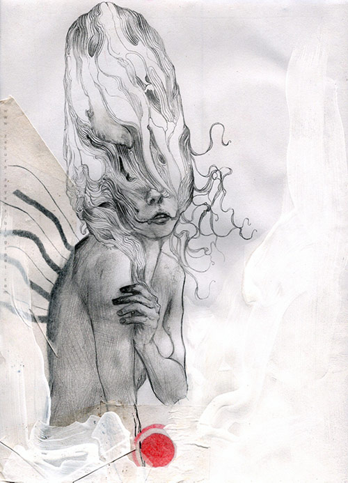 Drawings by artist Zakuro Aoyama
