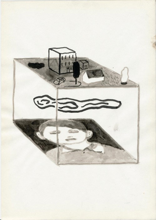 Drawings by artist Stephan Dybus Malblock