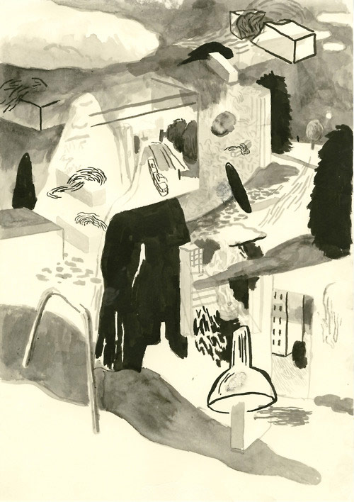 Drawings by artist Stephan Dybus Malblock