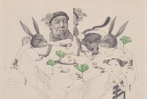 Drawings by artist Joanna Concejo