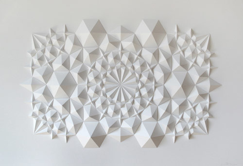 Paper works by artist Matthew Shlian