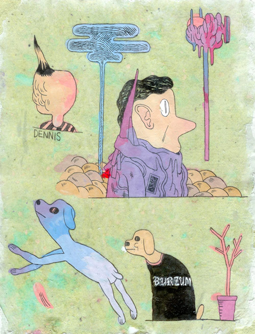 Drawings by artist Patrick Kyle