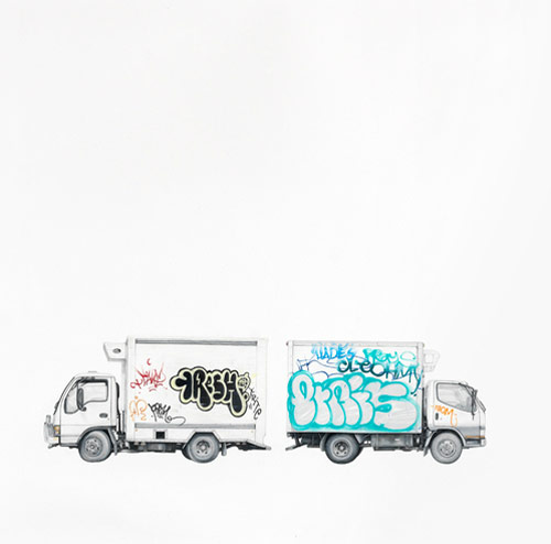 Drawings by artist Paul White