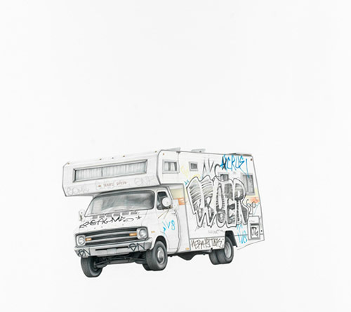 Drawings by artist Paul White