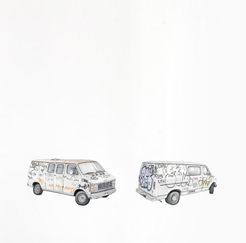 Drawings by artist Paul White