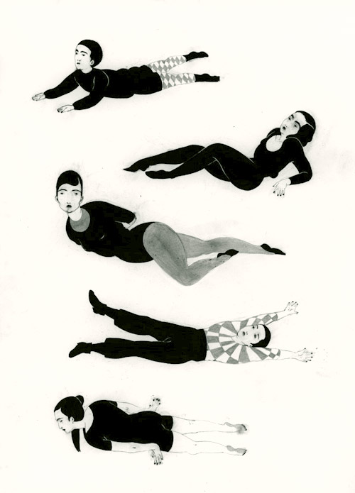 Drawings by artist Angie Iver