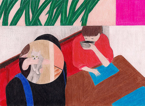 Drawings by artist Mariana Abasolo