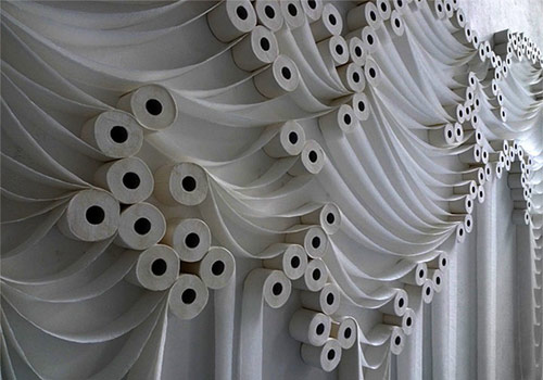 Incredible toilet paper installations by artist Sakir Gökcebag