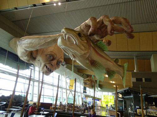 Huge Gollum installation by Weta