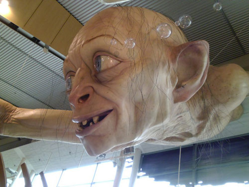 Huge Gollum installation by Weta