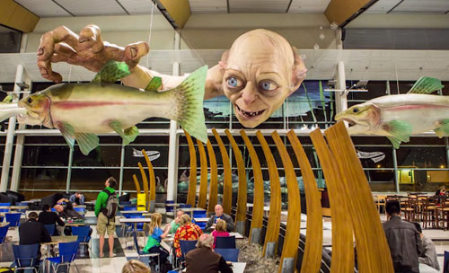 Huge Gollum installation by Weta