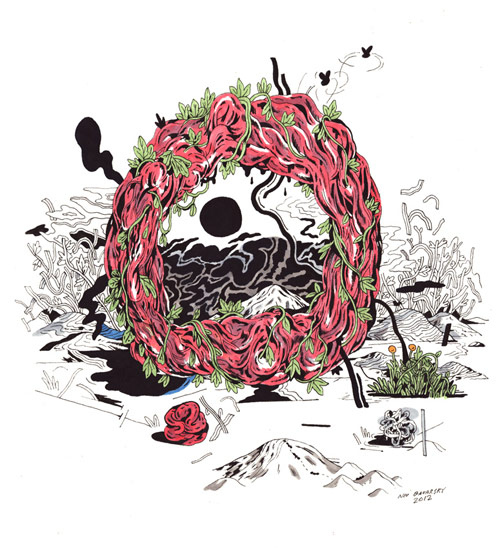 Drawings by artist Niv Bavarsky