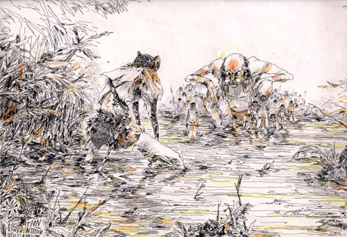 Drawings by Sam Vanallemeersch