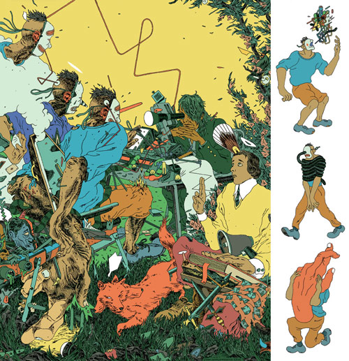 Drawings by Sam Vanallemeersch