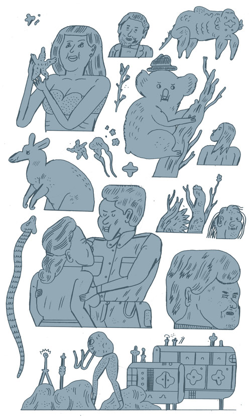 Drawings by Jon Boam