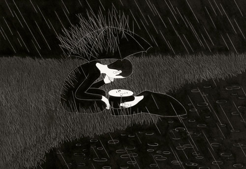 Drawings by artist Daehyun Kim Moonassi