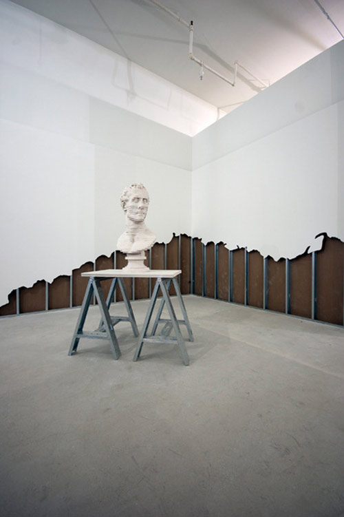 Artist Scott Carter deconstructs gallery walls to make sculptures