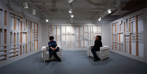 Artist Scott Carter deconstructs gallery walls to make sculptures