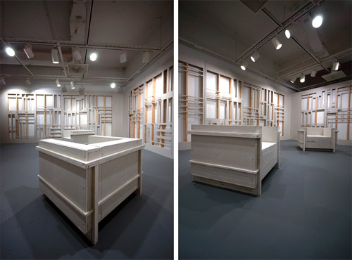 Artist Scott Carter deconstructs gallery walls to make sculptures