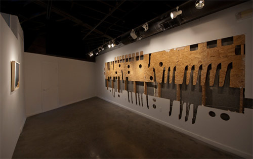 Artist Scott Carter deconstructs gallery walls to make sculptures