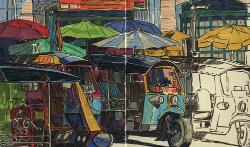 Jaroslava Klepikova drawings and paintings