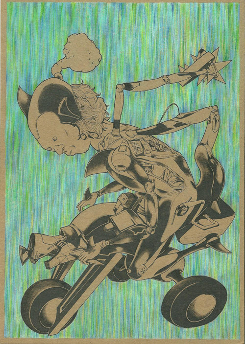 Drawings by artist Pedro Pinto