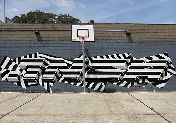 animated murals by artist INSA