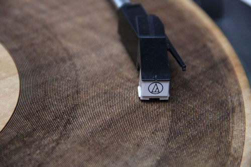 Laser cut record made of Wood!!!