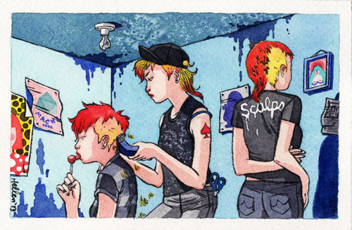 Drawings by artist Hellen Jo