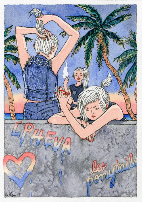 Drawings by artist Hellen Jo