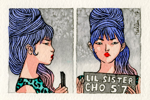 Drawings by artist Hellen Jo