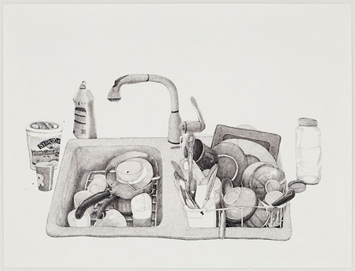 joan linder draws kitchen sink