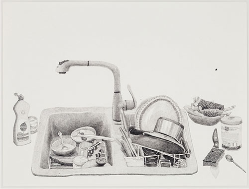joan linder draws kitchen sink