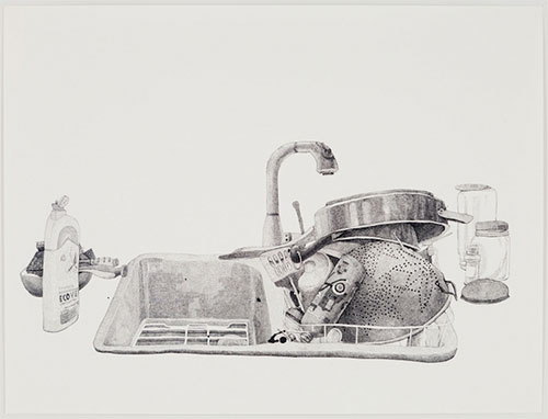 joan linder draws kitchen sink