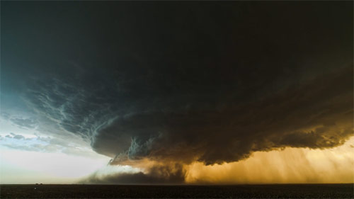 A Supercell near Booker, Texas