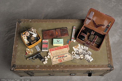 Willard Psychiatric Center Suitcases by Jon Crispin