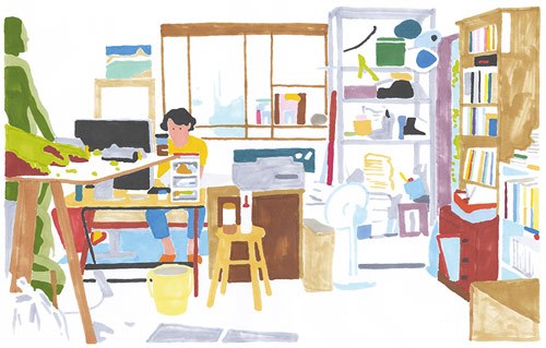 Artist illustrator Hisashi Okawa