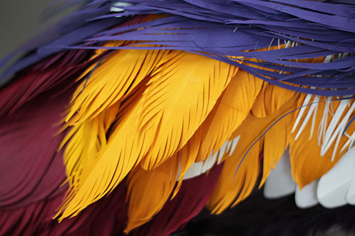 artist Diana Beltrán Herrera paper bird sculptures